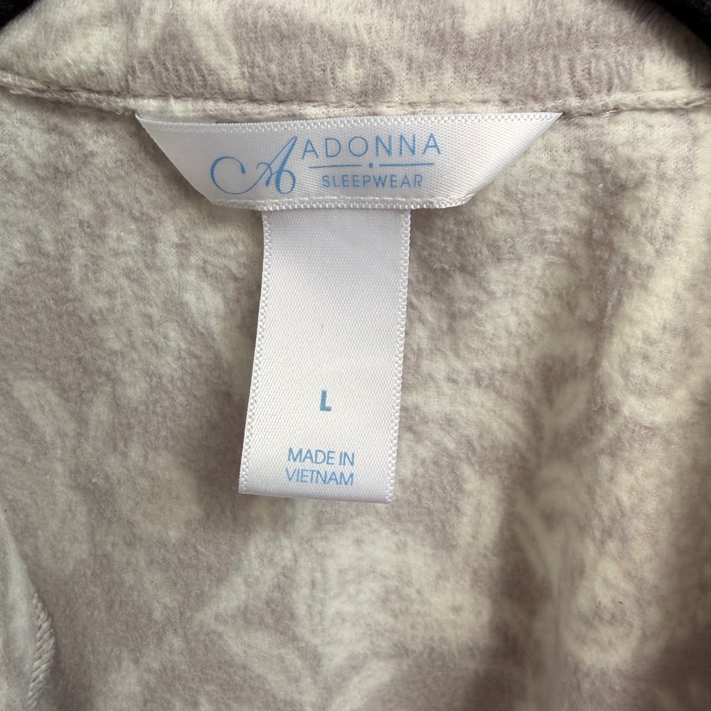 Adonna Sleepwear Womens 2 Piece Fleece Winter Warm Pajamas Cold Weather Large - Picture 10 of 16